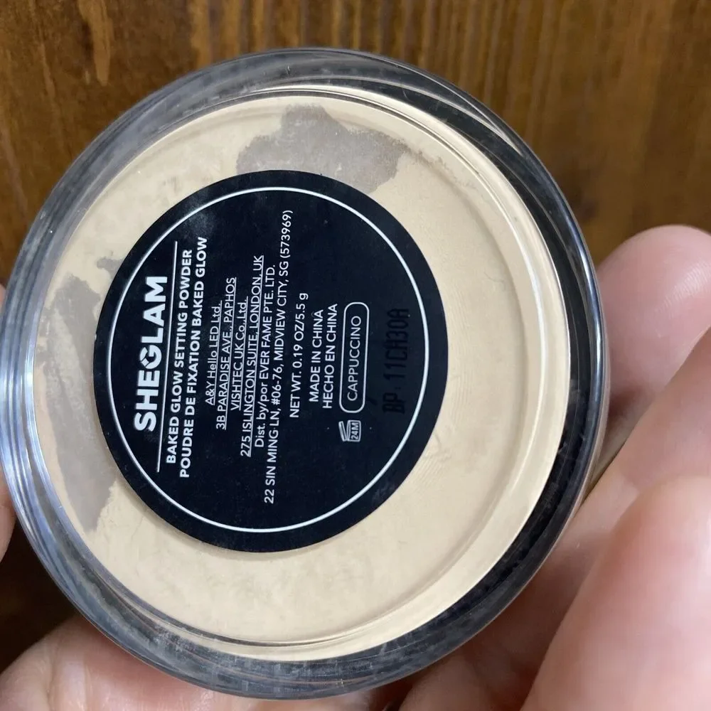 SheGlam Baked Glow‎ Setting Powder Cappuccino .19oz Loose Powder